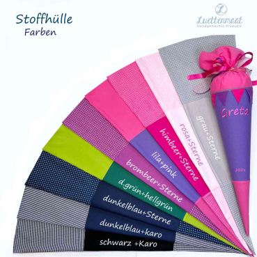 Schultüte Zuckertüte Pony Pferd hellbeige